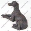 Bronze style dog cremation urn, greyhound