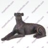 Bronze style dog cremation urn, greyhound