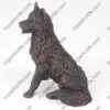 Bronze style dog cremation urn, husky