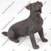 Bronze style dog cremation urn, jack russell terrier