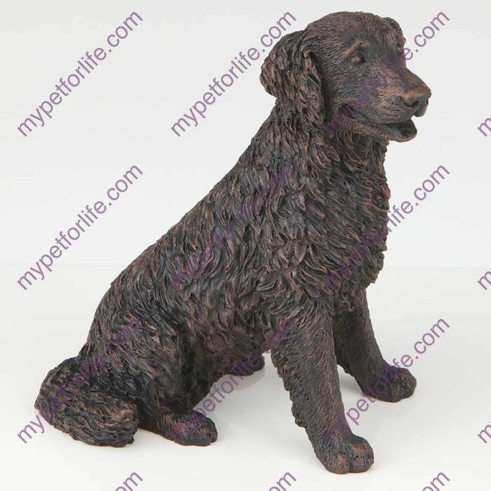 Bronze style dog cremation urn, labrador retriever