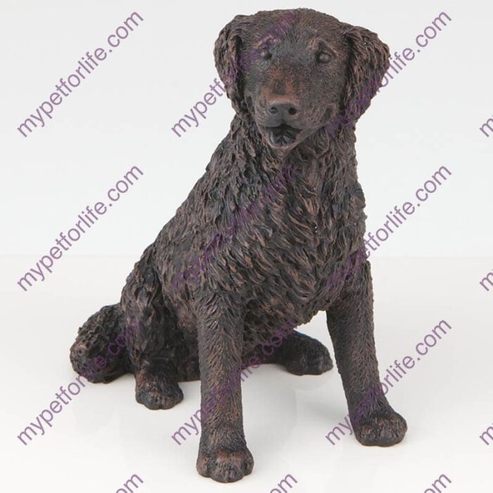 Bronze style dog cremation urn, labrador retriever