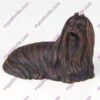 Bronze style dog cremation urn, lhasa apso