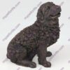 Bronze style dog cremation urn, newfoundland