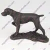 Bronze style dog cremation urn, pointer