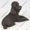 Bronze style dog cremation urn, poodle