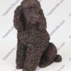 Bronze style dog cremation urn, poodle