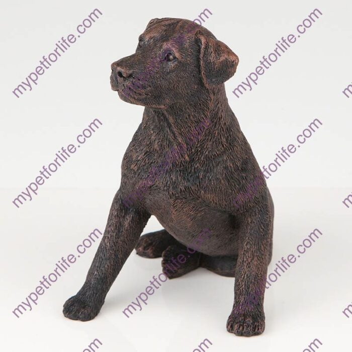 Bronze style dog cremation urn, rottweiler