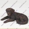 Bronze style dog cremation urn, saint bernard