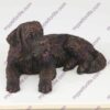 Bronze style dog cremation urn, saint bernard