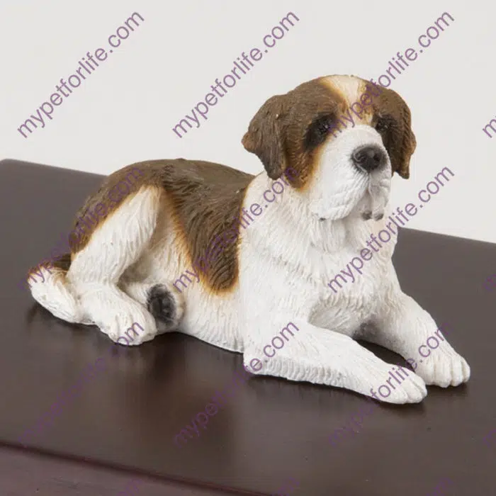 Saint Bernard Dog Figurine