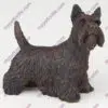 Bronze style dog cremation urn, scottish terrier