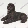 Bronze style dog cremation urn, sheepdog