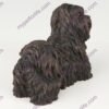 Bronze style dog cremation urn, shih tzu