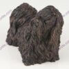 Bronze style dog cremation urn, shih tzu