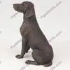 Bronze style dog cremation urn, weimaraner