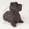 Bronze style dog cremation urn, westie