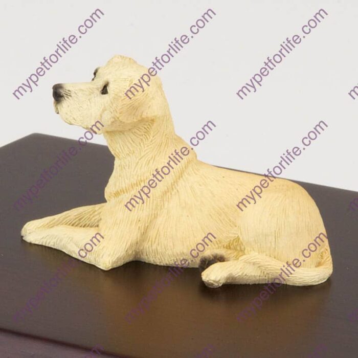 Yellow Labrador Retriever Dog Figurine