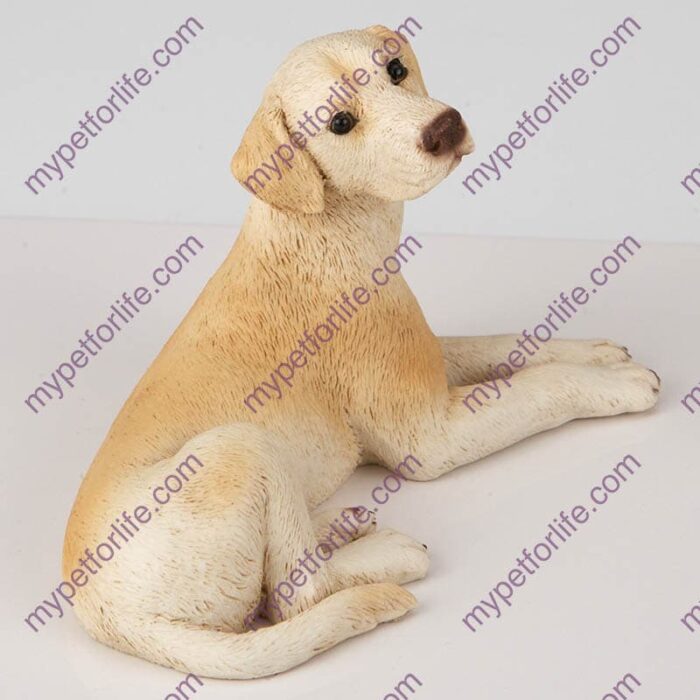 Yellow Labrador Retriever Dog Figurine