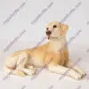 Yellow Labrador Retriever Dog Figurine