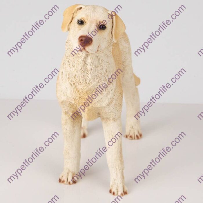 Yellow Labrador Retriever Dog Figurine