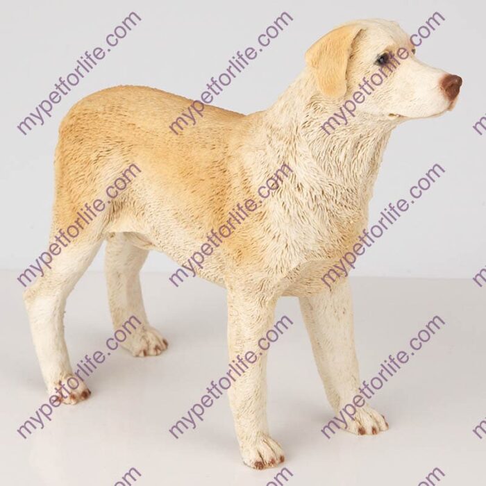 Yellow Labrador Retriever Dog Figurine