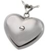 Heart of Hearts Stainless Steel Cremation Memorial Pendant, 6809, rear