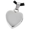 Stainless Steel Remembrance Heart Cremation Pendant