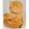 Stuffed teddy bear memorial cremation urn with keepsake heart, back