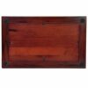 Cherry wood finish raised panel cremation urn, bottom