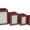 Red Cherry Finish MDF wood photo holder pet memorial urn, assortment