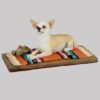 Tan & white Chihuahua dog figurine