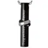 Together Forever Titanium cylinder cremation memorial urn pendant, black color