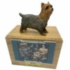 yorkshire terrier dog figurine memorial cremation pet urn