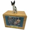 Rat terrier dog photo holder memorial cremation urn