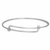 Adjustable Bangle Bracelet, sterling silver