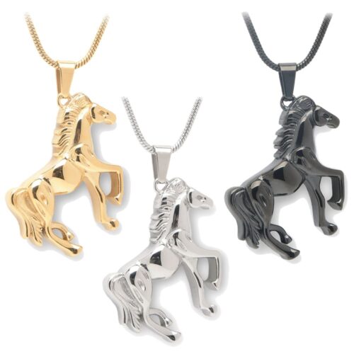 Horse stainless steel memorial pet cremation pendant