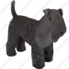 Standing Kerry Blue Terrier dog figurine for memorial urn, front