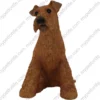 Airedale Terrier, front, dog figurine for memorial urn