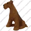 Airedale Terrier, side, dog figurine for memorial urn