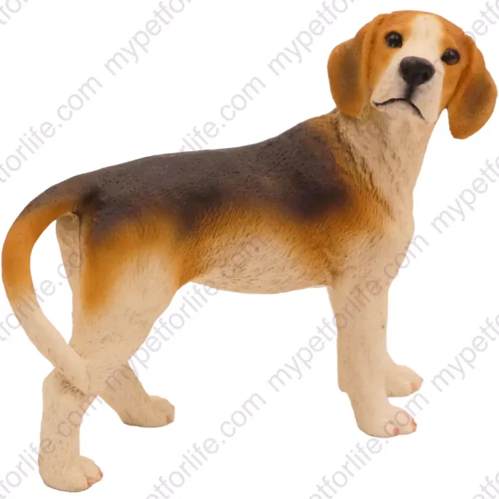 Beagle, front, dog figurine for memorial urn