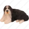 Bearded Collie, front, dog figurine for memorial urn