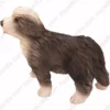 Bearded Collie, side, dog figurine for memorial urn