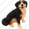 Bernese Mountain Dog dog figurine for memorial urn, front