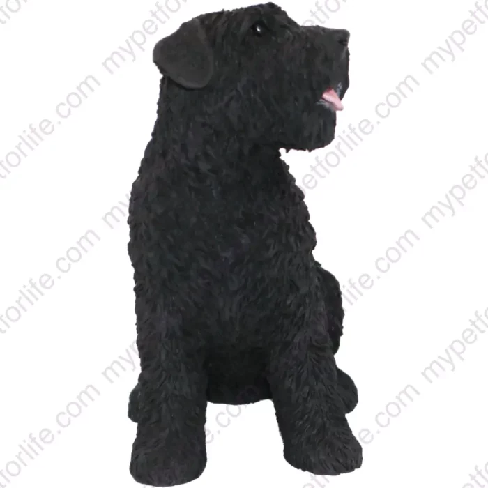 Bouvier, side, dog figurine for memorial urn