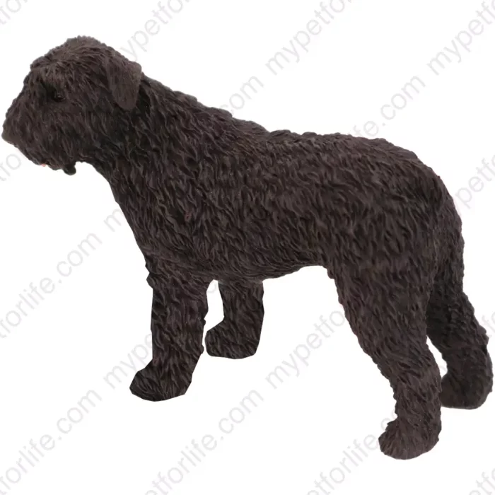 Bouvier, side, dog figurine for memorial urn