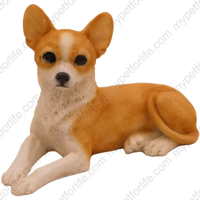 Chihuahua, front, dog figurine for memorial urn