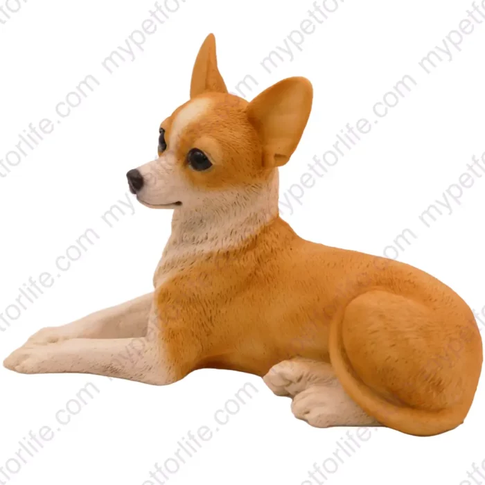 Chihuahua, side, dog figurine for memorial urn