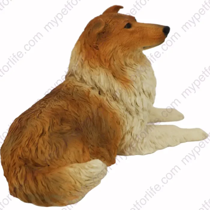 Collie, side, dog figurine for memorial urn