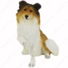 Collie, paw up, front, dog figurine for memorial urn